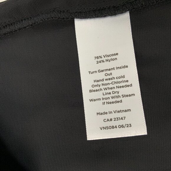 New Talbots Black Velvet Long-Sleeve Top Rhinestone Embellished  Sz L - Picture 11 of 16